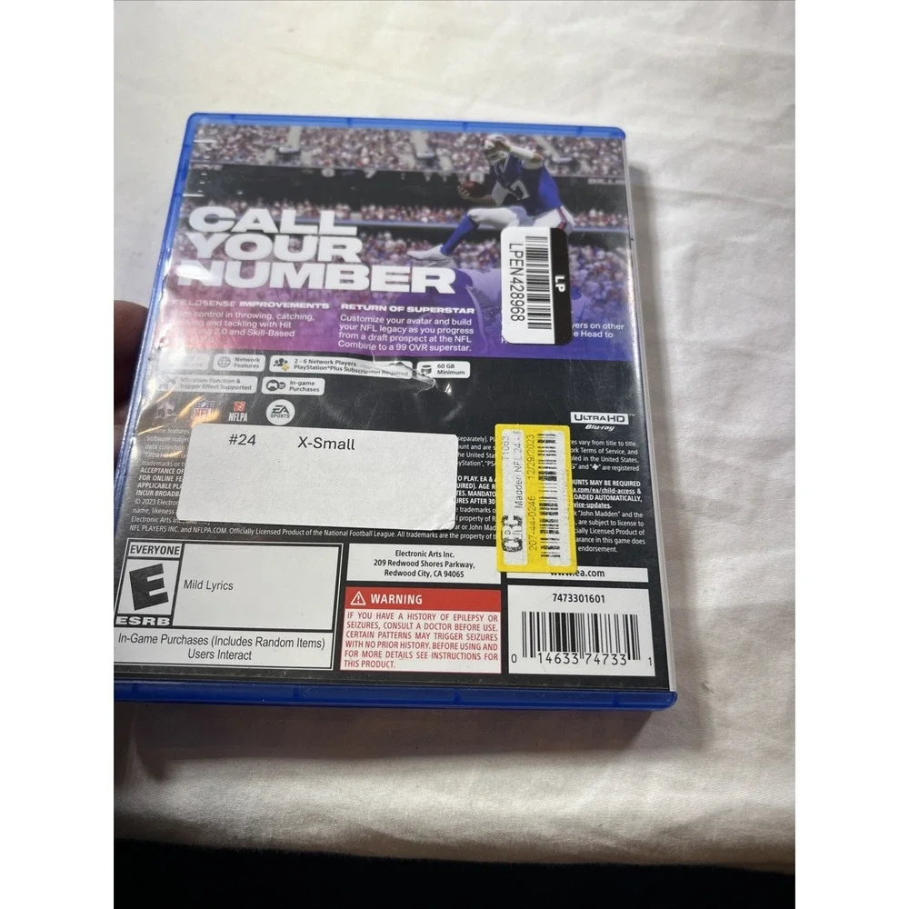 Madden NFL 24 Football for Sony Playstation 5 PS5 Fast Shipping!